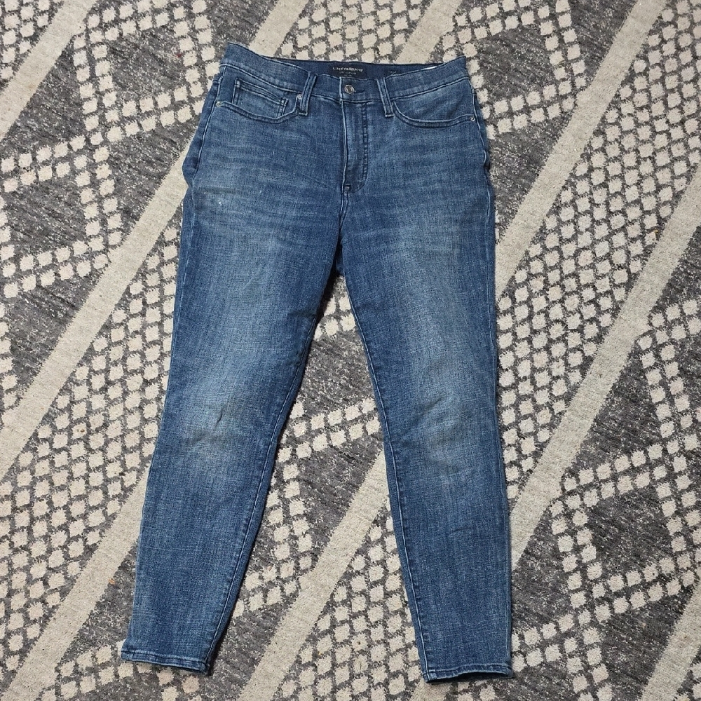 Lucky Brand Bridgette High Rise Skinny Ankle Blue Skinny Jeans Medium Wash